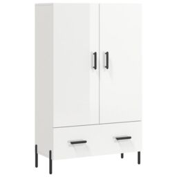 Berkfield Home Highboard High Gloss White 69.5x31x115 cm Engineered Wood - thumbnail 2