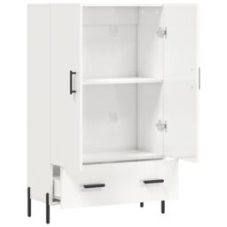 Berkfield Home Highboard High Gloss White 69.5x31x115 cm Engineered Wood - thumbnail 5