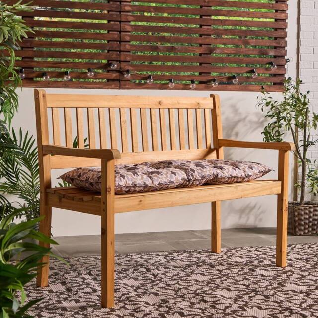 OHS Tiles Print 2 Seater Outdoor Bench Cushion Garden Furniture Seat - image 1