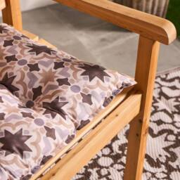 OHS Tiles Print 2 Seater Outdoor Bench Cushion Garden Furniture Seat - thumbnail 4