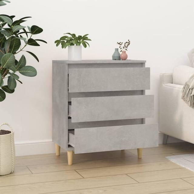 Berkfield Home Sideboard Concrete Grey 60x35x70 cm Engineered Wood - Size: 60 x 35 x 70 cm - image 1