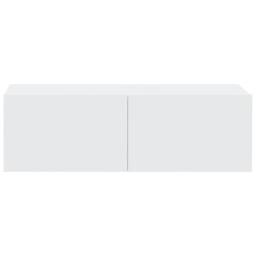 Berkfield Home Wall TV Cabinets 2 pcs White 100x30x30 cm Engineered Wood - Size: 100 x 30 x 30 cm - thumbnail 6