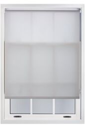 Furnished Grey Daylight Roller Blinds - Trimmable Window Shade - Size: 220 cm width x 165 cm drop - thumbnail 1