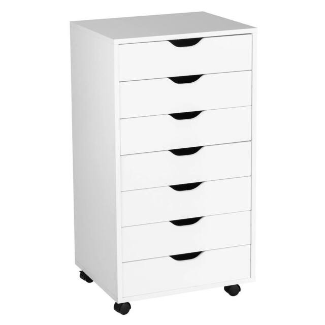 VOGREX Mobile Rolling Lateral File Cabinet in White - image 1