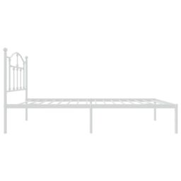 Berkfield Home Metal Bed Frame with Headboard White 75x190 cm Small Single - thumbnail 6
