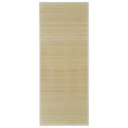 Berkfield Home Rug Bamboo 160x230 cm Natural in Brown - Size: 100 cm diameter - thumbnail 2