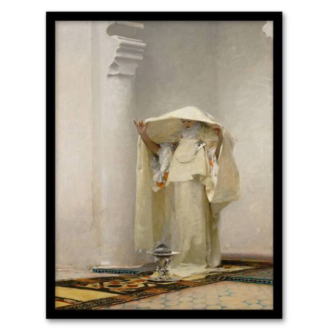 Artery8 John Singer Sargent Framed Wall Art Print Smoke of Ambergris - Size: A4 - image 1