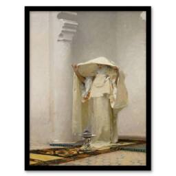Artery8 John Singer Sargent Framed Wall Art Print Smoke of Ambergris - Size: A4 - thumbnail 1