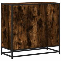 Berkfield Home Book Cabinet Smoked Oak 80.5x35x76 cm Engineered Wood in Brown - thumbnail 6