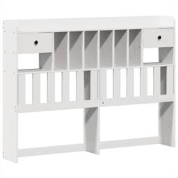 Berkfield Home Bed Frame without Mattress White 150x200 cm King Size Solid Wood Pine - thumbnail 6