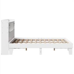 Berkfield Home Bed Frame without Mattress White 150x200 cm King Size Solid Wood Pine - thumbnail 7