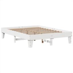 Berkfield Home Bed Frame without Mattress White 150x200 cm King Size Solid Wood Pine - thumbnail 5