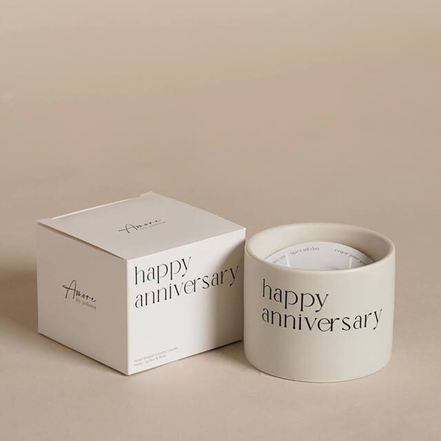 Amore by Juliana Double Wick Candle - Happy Anniversary in Off-White - image 1