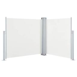 Berkfield Home Retractable Side Awning Cream 100x600 cm in Beige - thumbnail 2