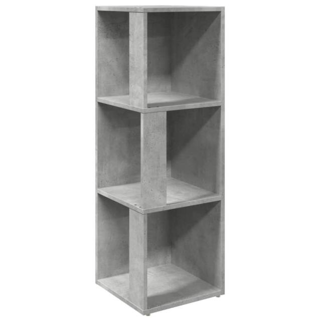 Berkfield Home Corner Cabinet Concrete Grey 33x33x100 cm Engineered Wood - Size: 33 x 33 x 100 cm - image 1