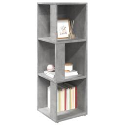 Berkfield Home Corner Cabinet Concrete Grey 33x33x100 cm Engineered Wood - Size: 33 x 33 x 100 cm - thumbnail 4