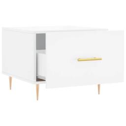 Berkfield Home Decorative Coffee Tables 2pcs High Gloss White 50x50x40 cm Engine - Size: 50 x 50 x 40 cm - thumbnail 7