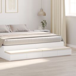Berkfield Home Bed Drawers White 200x36, 5x16, 5 cm Engineered Wood - thumbnail 1