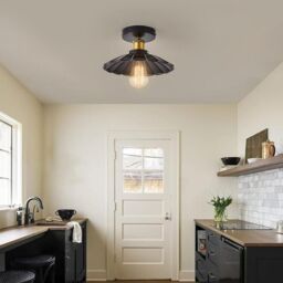 Garwarm Industrial Aluminum Flush Mount Pack of 2 in Black - thumbnail 7