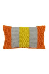 Helena Springfield 'Isla' Woven Cushion in Orange - Size: 30 cm x 50 cm - thumbnail 1