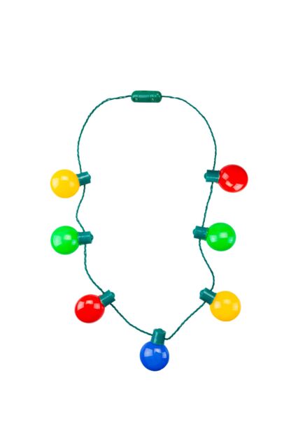VFM e-Store Christmas Necklace Led Light Up Bulb One Size Multicoloured - image 1