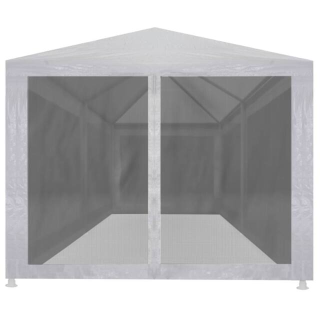 Berkfield Home Party Tent with 6 Mesh Sidewalls 6x3 m in White - image 1