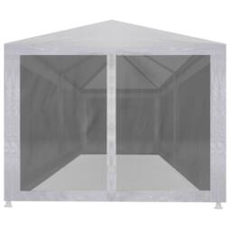 Berkfield Home Party Tent with 6 Mesh Sidewalls 6x3 m in White - thumbnail 1