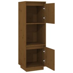 Berkfield Home Highboard Honey Brown 38x35x117 cm Solid Wood Pine - Size: 38 x 35 x 117 cm - thumbnail 5