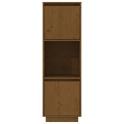 Berkfield Home Highboard Honey Brown 38x35x117 cm Solid Wood Pine - Size: 38 x 35 x 117 cm - thumbnail 3