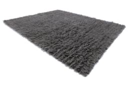 RugsX Flokati Woolen Bedcover Rug in Grey - Size: 200 cm x 300 cm - thumbnail 3