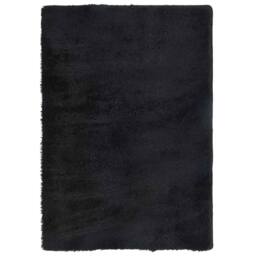 Berkfield Home Shaggy Rug High Pile NAVARRA Black 200x290 cm Polyester - Size: Medium