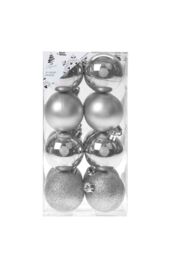 VFM e-Store Christmas Bauble Decoration Hanging Tree Ornament X 16 5cm Silver - thumbnail 1