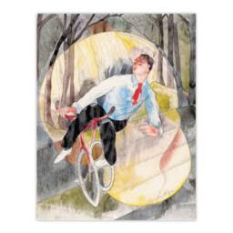 Artery8 Charles Demuth Framed Wall Art Print In Vaudeville The Bicycle Rider - Size: A4 - thumbnail 3