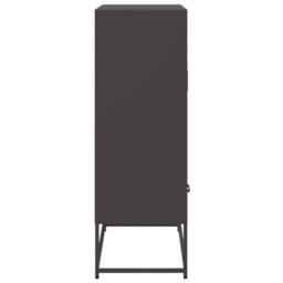 Berkfield Home Highboard Black 68x39x111.5 cm Steel - thumbnail 6