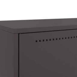 Berkfield Home Highboard Black 68x39x111.5 cm Steel - thumbnail 9
