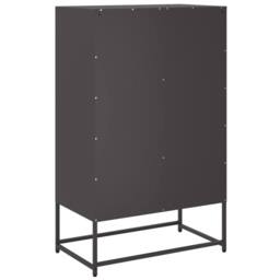 Berkfield Home Highboard Black 68x39x111.5 cm Steel - thumbnail 7
