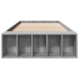 Berkfield Home Modern Bed Frame without Mattress Grey Sonoma 90x190 cm Single - thumbnail 4