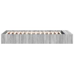 Berkfield Home Modern Bed Frame without Mattress Grey Sonoma 90x190 cm Single - thumbnail 5