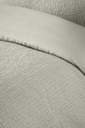 Catherine Lansfield Crinkle Seersucker Duvet Cover Set in Green - Size: Double - thumbnail 3