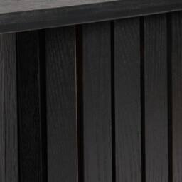 OHS Madison Console Table Ribbed Engineered Wood Entryway Display Desk in Black - thumbnail 6