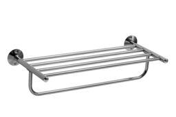 Orsina Wall Mountable Straight Towel Shelf in Silver