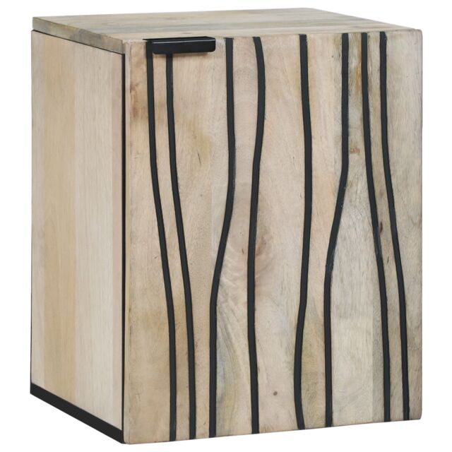 Berkfield Home Sink cabinet with Shelf Wall-mounted with Storage with Door Brown 38 x 33.5 x 48 cm - image 1