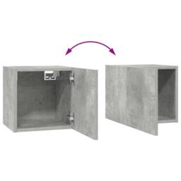 Berkfield Home Modern 8 Piece TV Cabinet Set Concrete Grey Engineered Wood - thumbnail 9