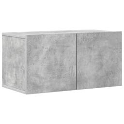 Berkfield Home Modern 8 Piece TV Cabinet Set Concrete Grey Engineered Wood - thumbnail 4
