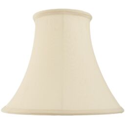 "Loops 16"" Round Bell Handmade Lamp Shade Cream Fabric Classic Table Light Bulb Cover"