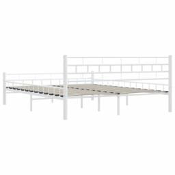 Berkfield Home Bed Frame White Metal 160x200 cm - thumbnail 7