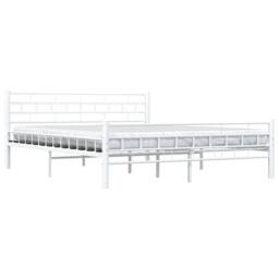 Berkfield Home Bed Frame White Metal 160x200 cm - thumbnail 3