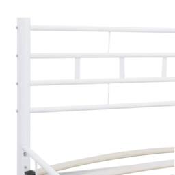 Berkfield Home Bed Frame White Metal 160x200 cm - thumbnail 8