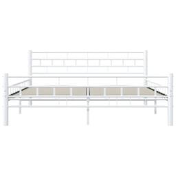 Berkfield Home Bed Frame White Metal 160x200 cm - thumbnail 5