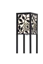 Living and Home Indoor Lighting Wooden Shelf Floor Lamp - thumbnail 5